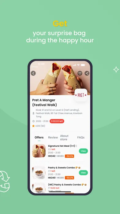 Capturas de tela do Yindii - Sustainable Food App