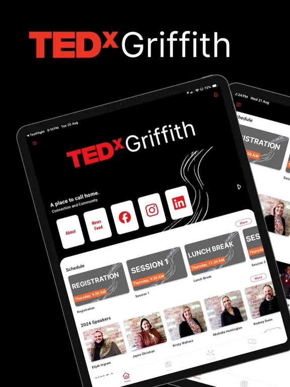 TEDxGriffith iPad  Screenshots