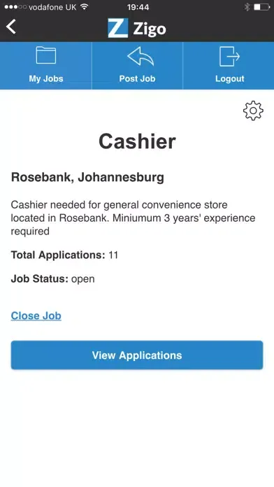 Скриншоты Zigo Jobs