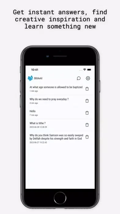 Zrzuty ekranu bibleAI powered by AI
