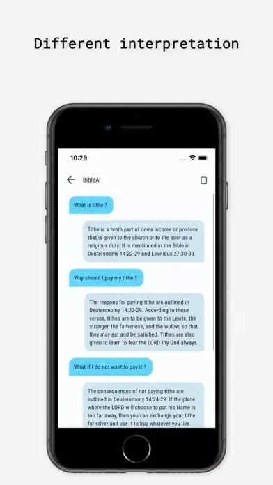 Zrzuty ekranu bibleAI powered by AI