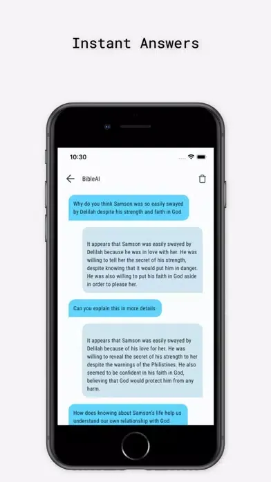 Zrzuty ekranu bibleAI powered by AI