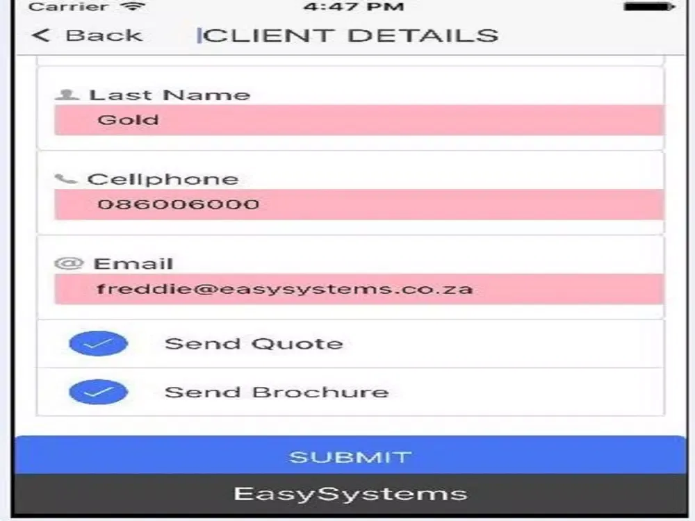 صور EasyQuote Virtual Salesman iPad 