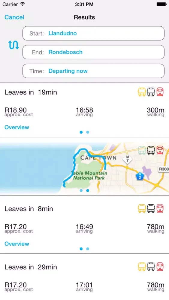 Findmyway App Screenshots