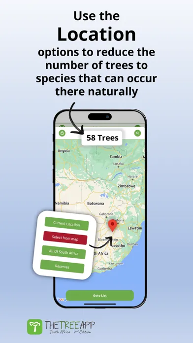 Ảnh chụp màn hình của TheTreeApp SA: Tree Identifier