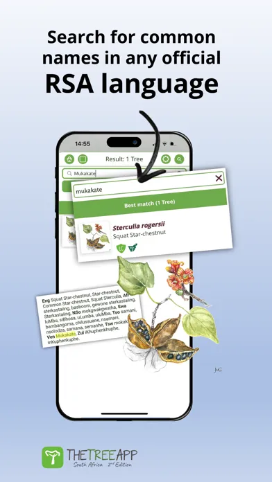 Ảnh chụp màn hình của TheTreeApp SA: Tree Identifier