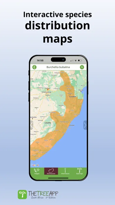 Ảnh chụp màn hình của TheTreeApp SA: Tree Identifier