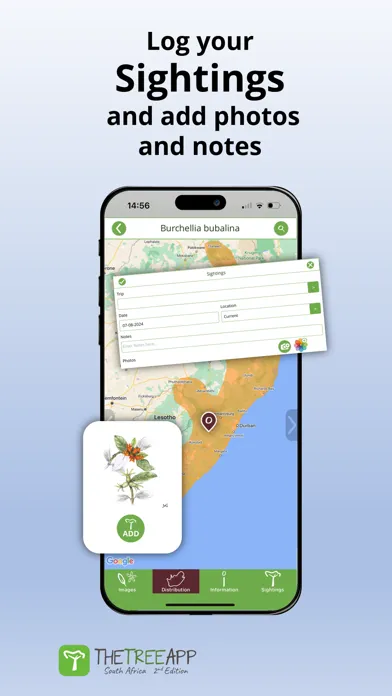 Ảnh chụp màn hình của TheTreeApp SA: Tree Identifier