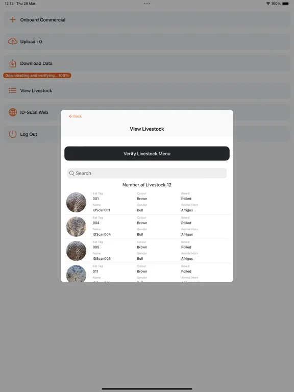 ID-Scan Animal Identity iPad  Ekran Görüntüleri