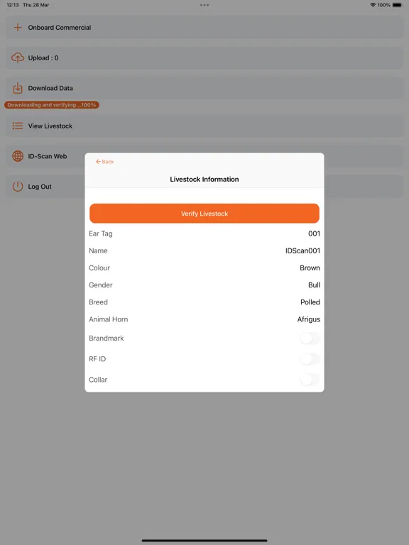 ID-Scan Animal Identity iPad  Ekran Görüntüleri