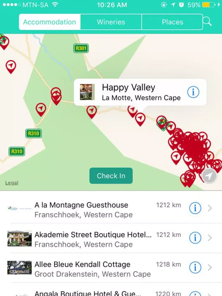Franschhoek Wine Valley iPad  سکرین شاٹس