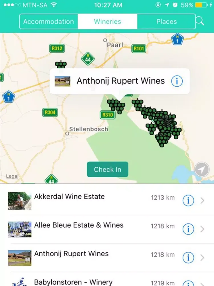 Franschhoek Wine Valley iPad  سکرین شاٹس
