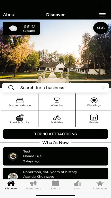 Tangkapan layar Robertson Tourism