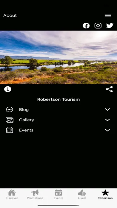 Tangkapan layar Robertson Tourism