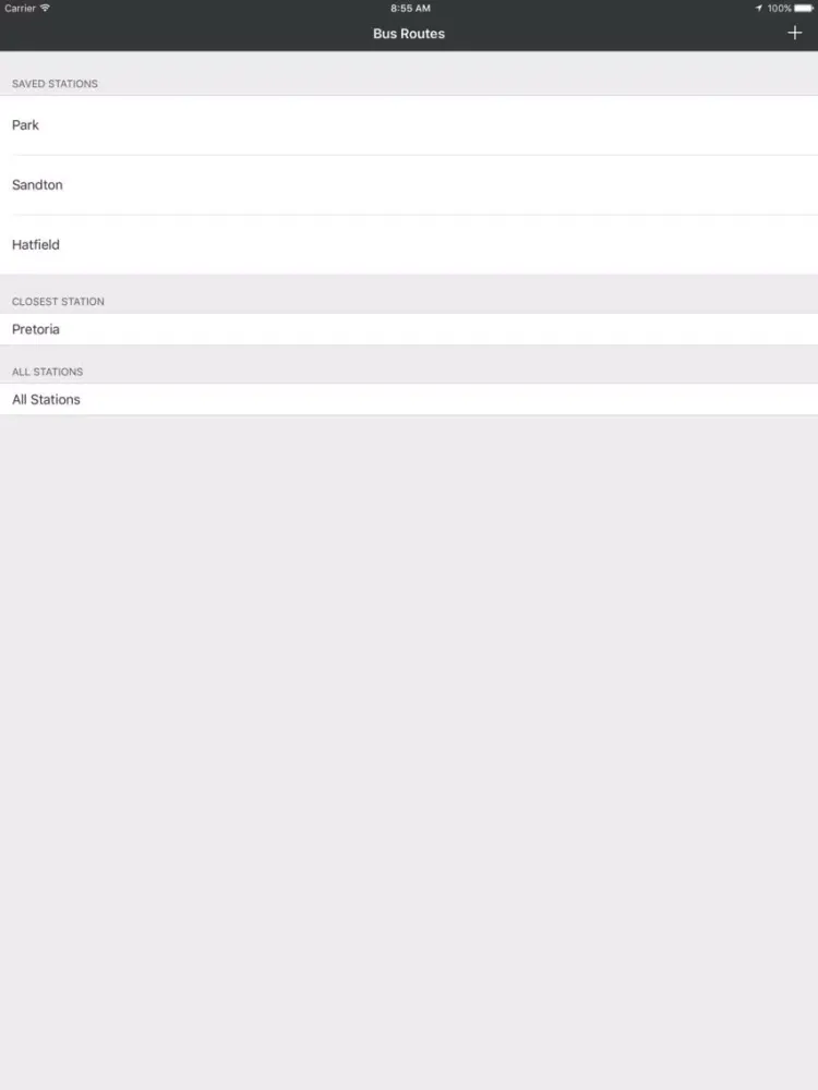 GTBuddy Bus Routes 4 Gautrain iPad 应用截图
