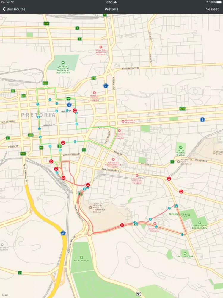 GTBuddy Bus Routes 4 Gautrain iPad 应用截图