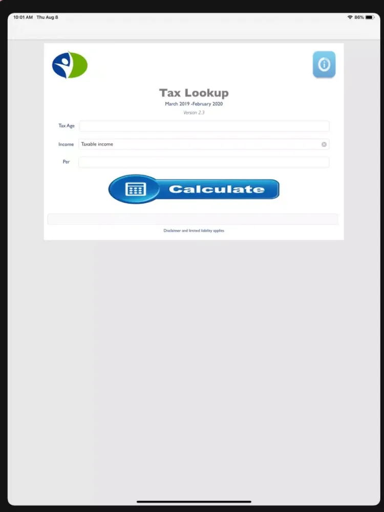 Скриншоты Tax Calculator 2019/2020 iPad 