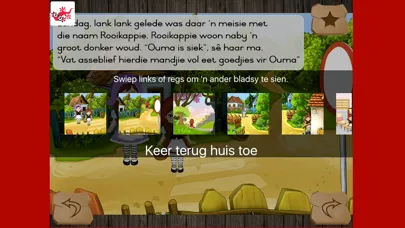 Tangkapan layar Rooikappie in afrikaans