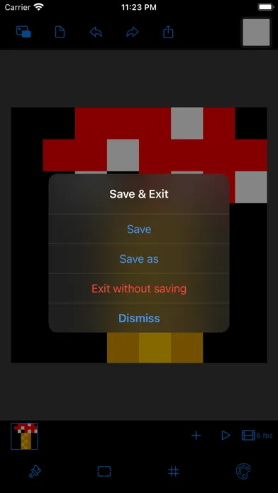 Capturas de tela do Pixel Art Artist
