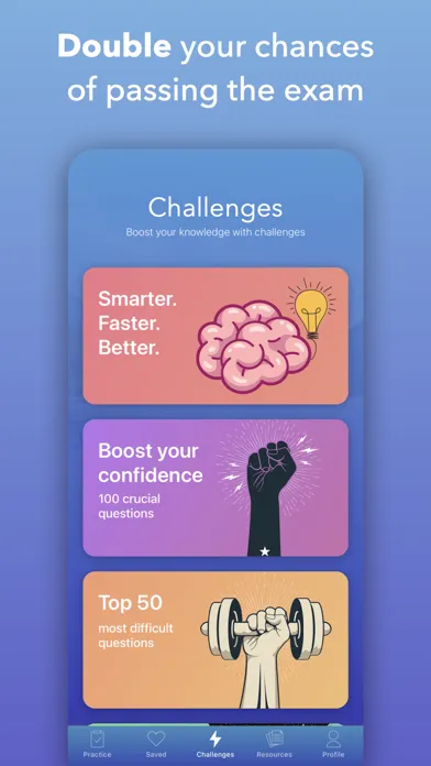 Capturas de pantalla de ASWB Master's Exam Prep 2024