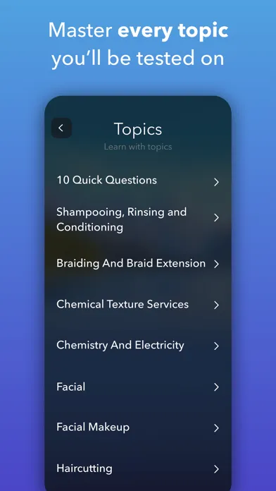 Zrzuty ekranu Cosmetology State Board Exams