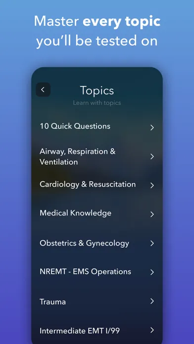 ภาพหน้าจอของ EMT B Prep