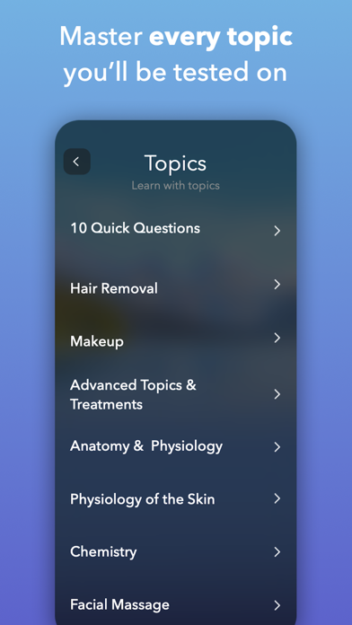 ภาพหน้าจอของ Esthetician Exam Practice 2024