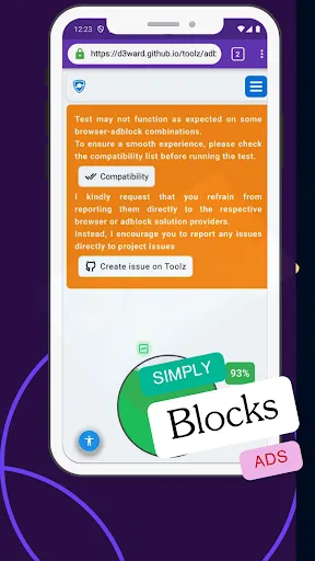 Ảnh chụp màn hình của Adee Browser - blocks ads fast