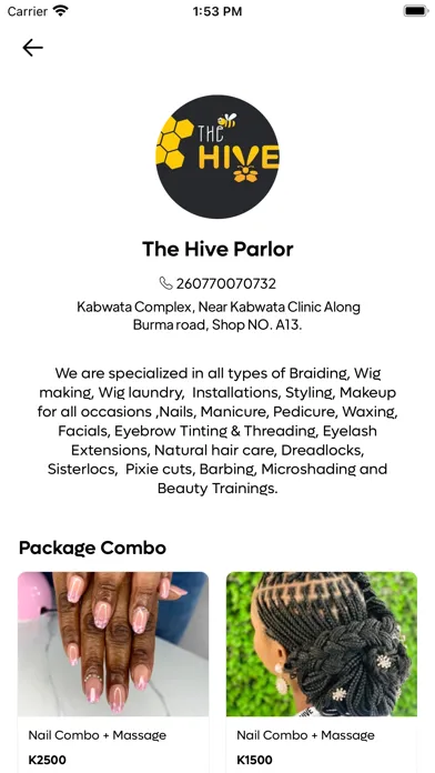 Скриншоты BeautyPay Care
