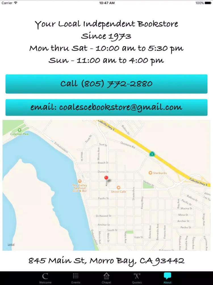 Coalesce Bookstore iPad  स्क्रीनशॉट