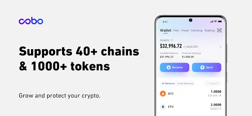 Capturas de pantalla de Cobo Wallet