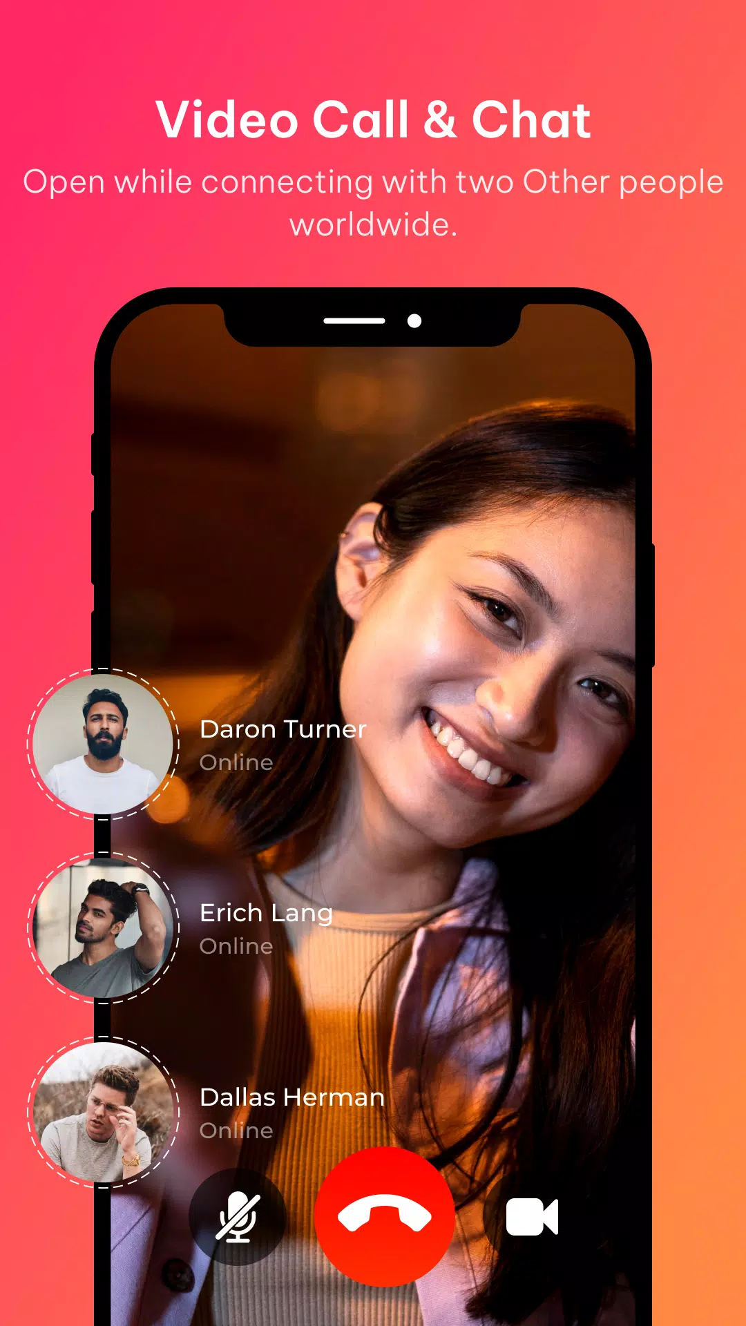 Desi Video Call Video Chatzrzuty ekranu aplikacji5