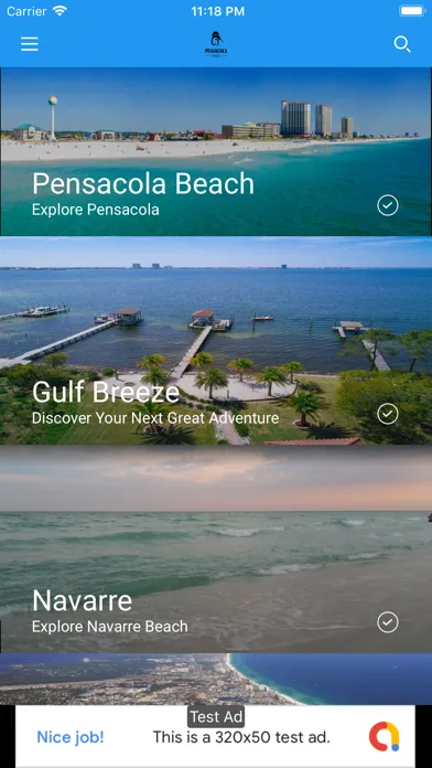 PensacolaBeach.App Ekran Görüntüleri