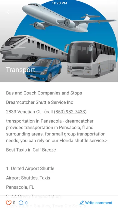 PensacolaBeach.App Ekran Görüntüleri