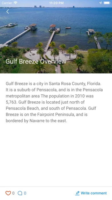 PensacolaBeach.App Ekran Görüntüleri