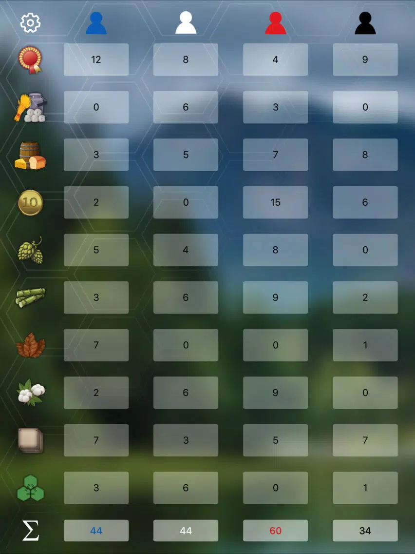 CoC Score Sheet iPad  스크린샷