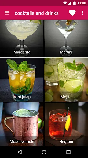 Cocktails and Drinks Screenshots