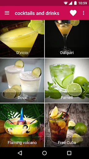 Cocktails and Drinks Screenshots