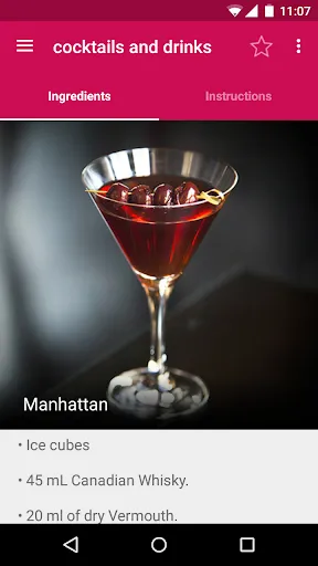 Cocktails and Drinks Screenshots