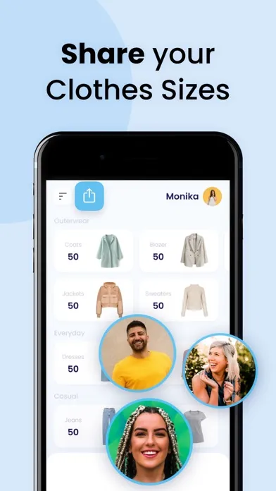 Size It: Clothing Size Tracker स्क्रीनशॉट
