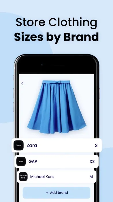 Size It: Clothing Size Tracker स्क्रीनशॉट