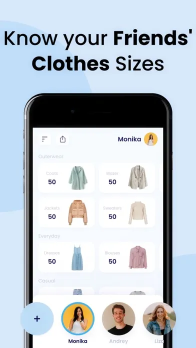 Size It: Clothing Size Tracker स्क्रीनशॉट