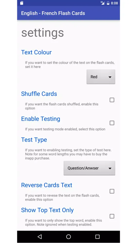 Eng Maltese Flash Cards Screenshots