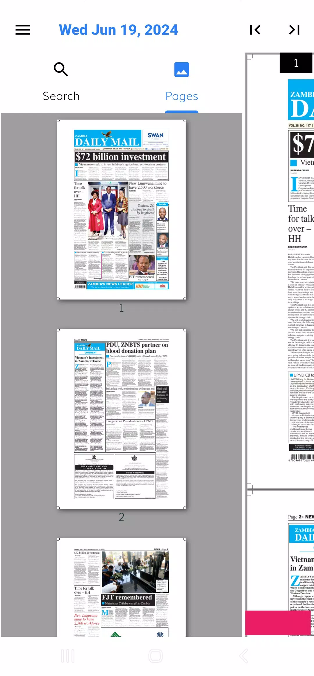 Zambia Daily Mail ePaper скриншоты приложения5