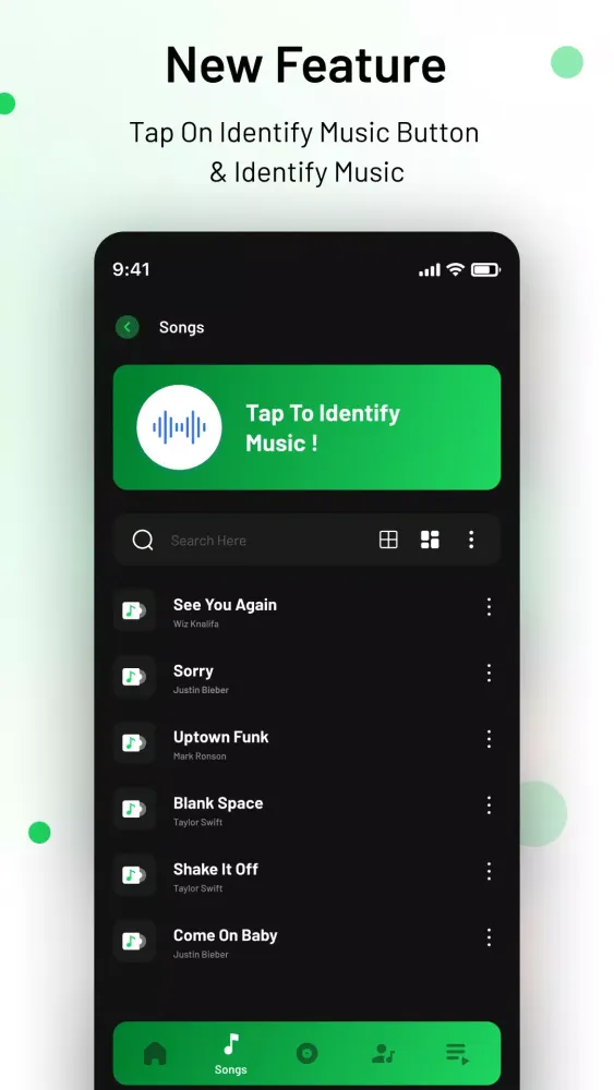 Spotii Music Player Screenshots