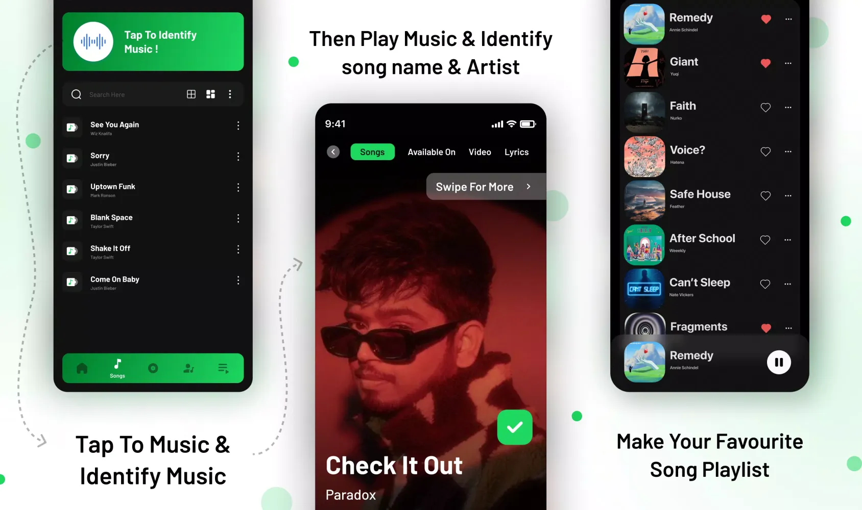 Spotii Music Player Screenshots