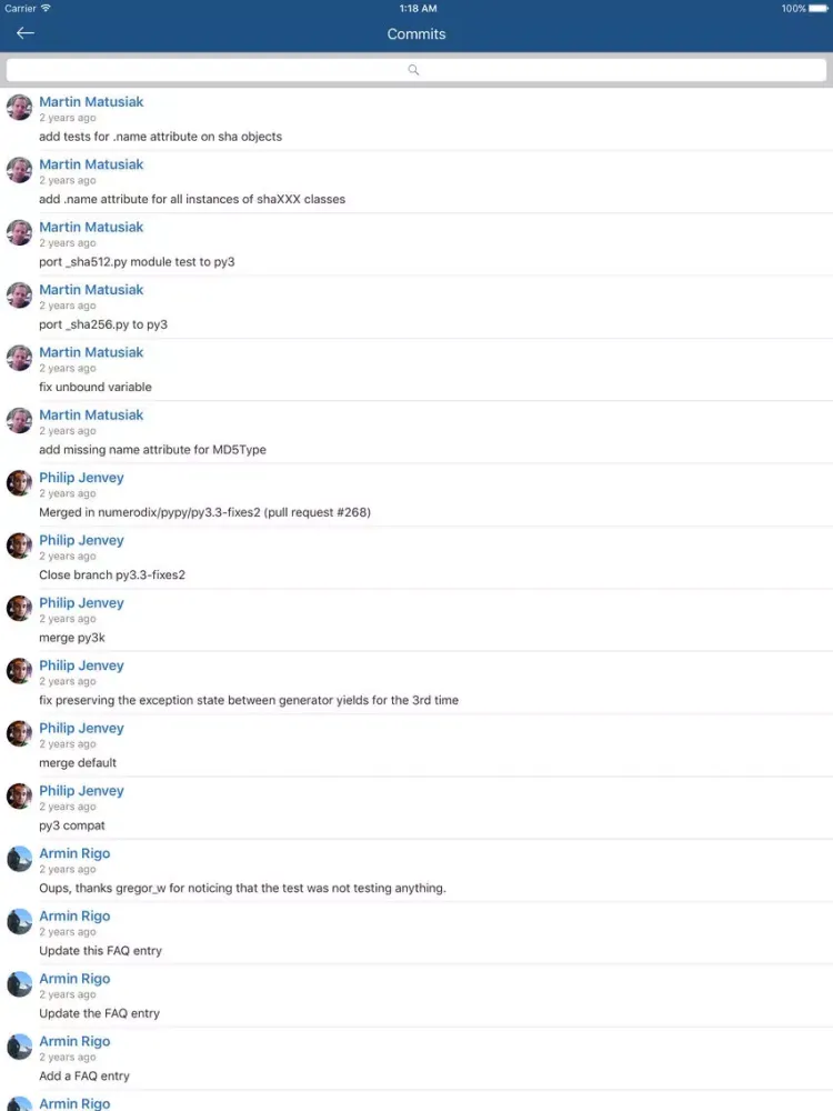CodeBucket - A Bitbucket Client iPad Screenshots