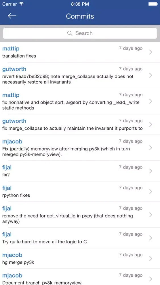 CodeBucket - A Bitbucket Client Screenshots