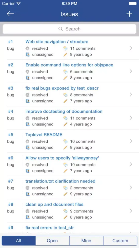 CodeBucket - A Bitbucket Client Screenshots
