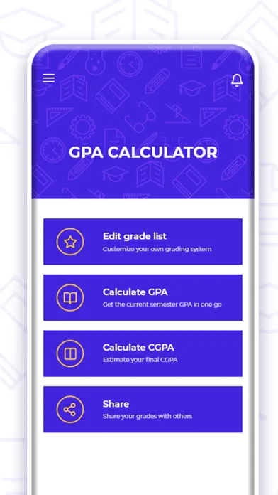 Ảnh chụp màn hình của GPA Calculator App